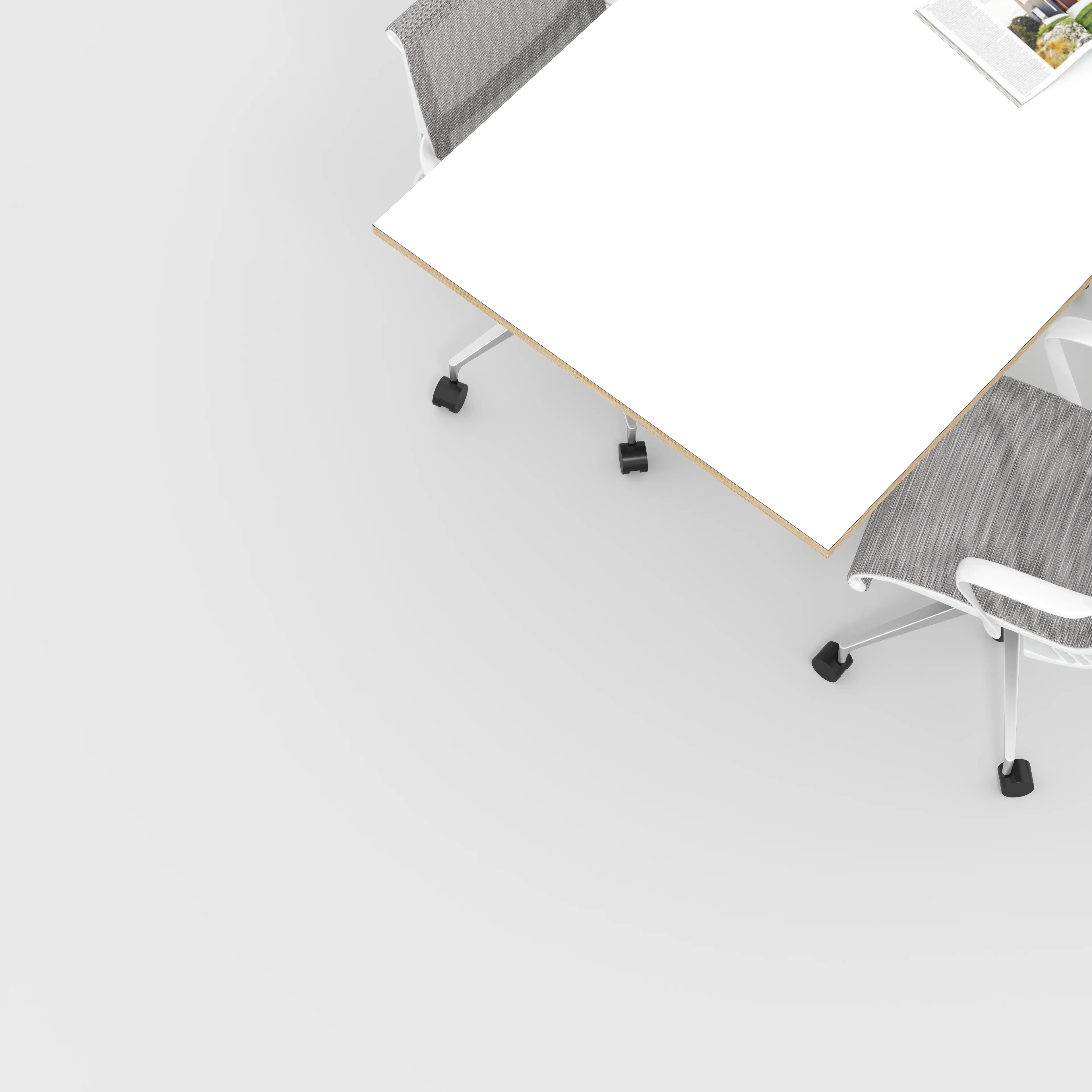 Plywood Tabletop - Formica White - 2000(w) x 1000(d) - Image 2