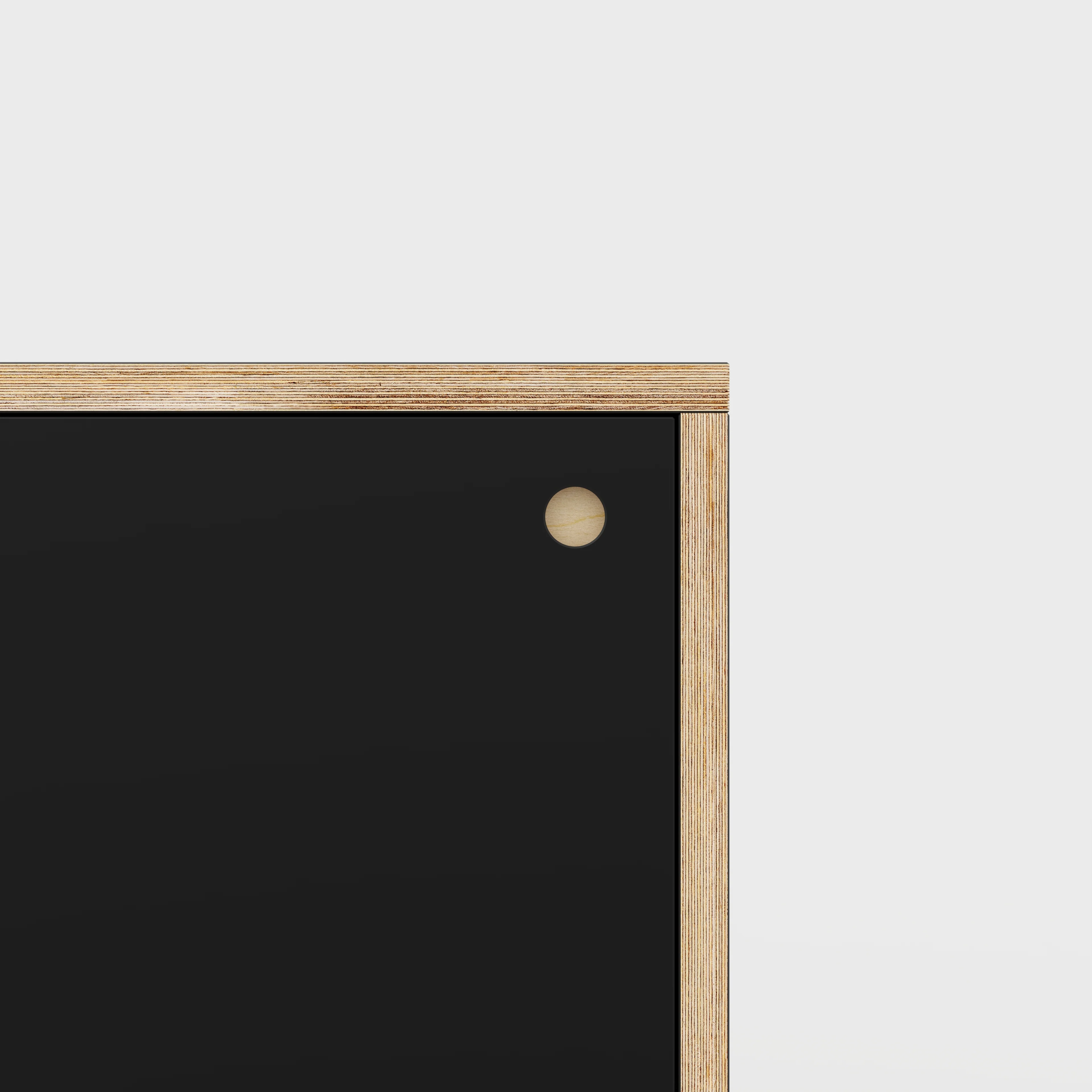 Plywood Storage with Doors - Formica Diamond Black - 600(w) x 600(d) x 750(h) - Image 3