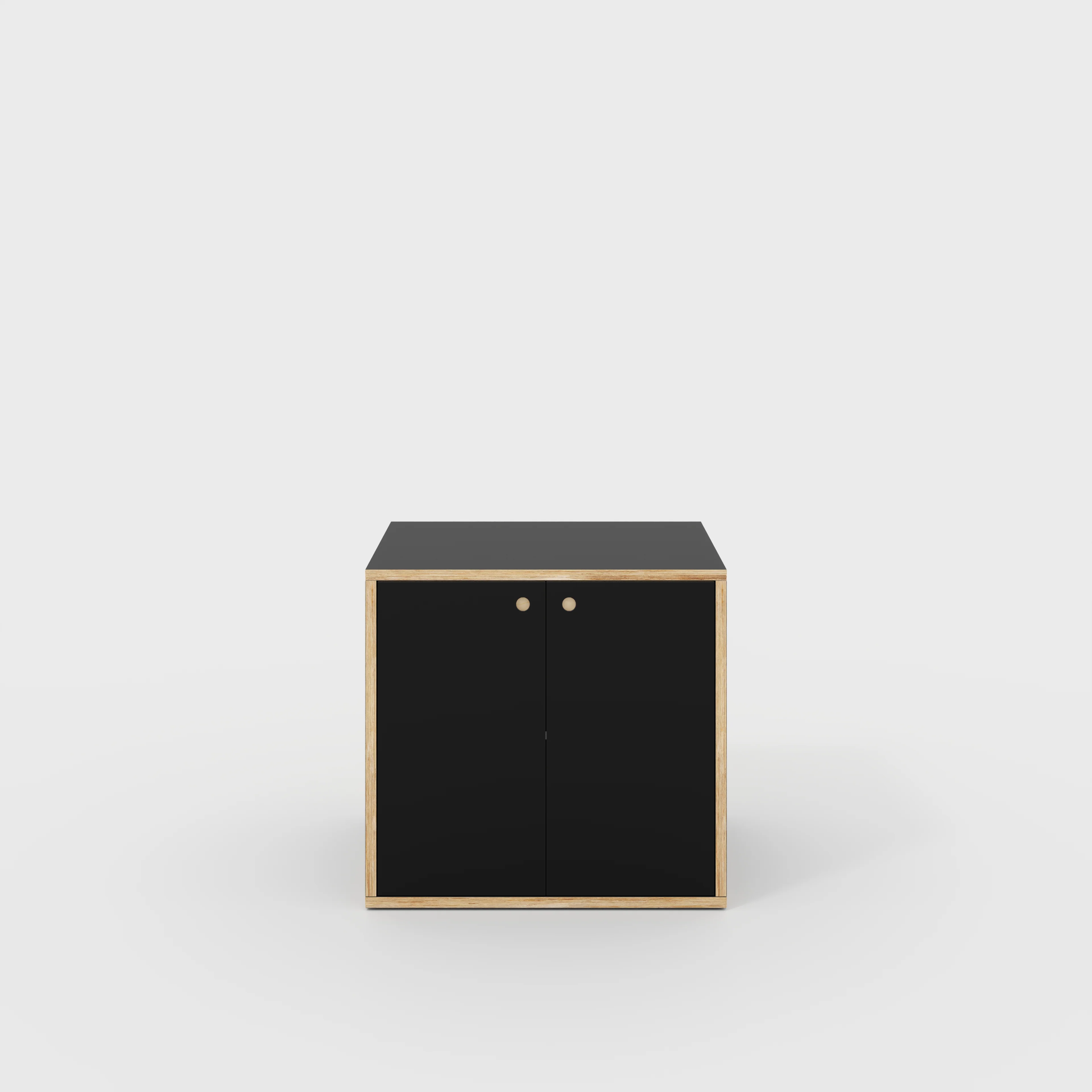 Plywood Storage with Doors - Formica Diamond Black - 800(w) x 600(d) x 750(h)