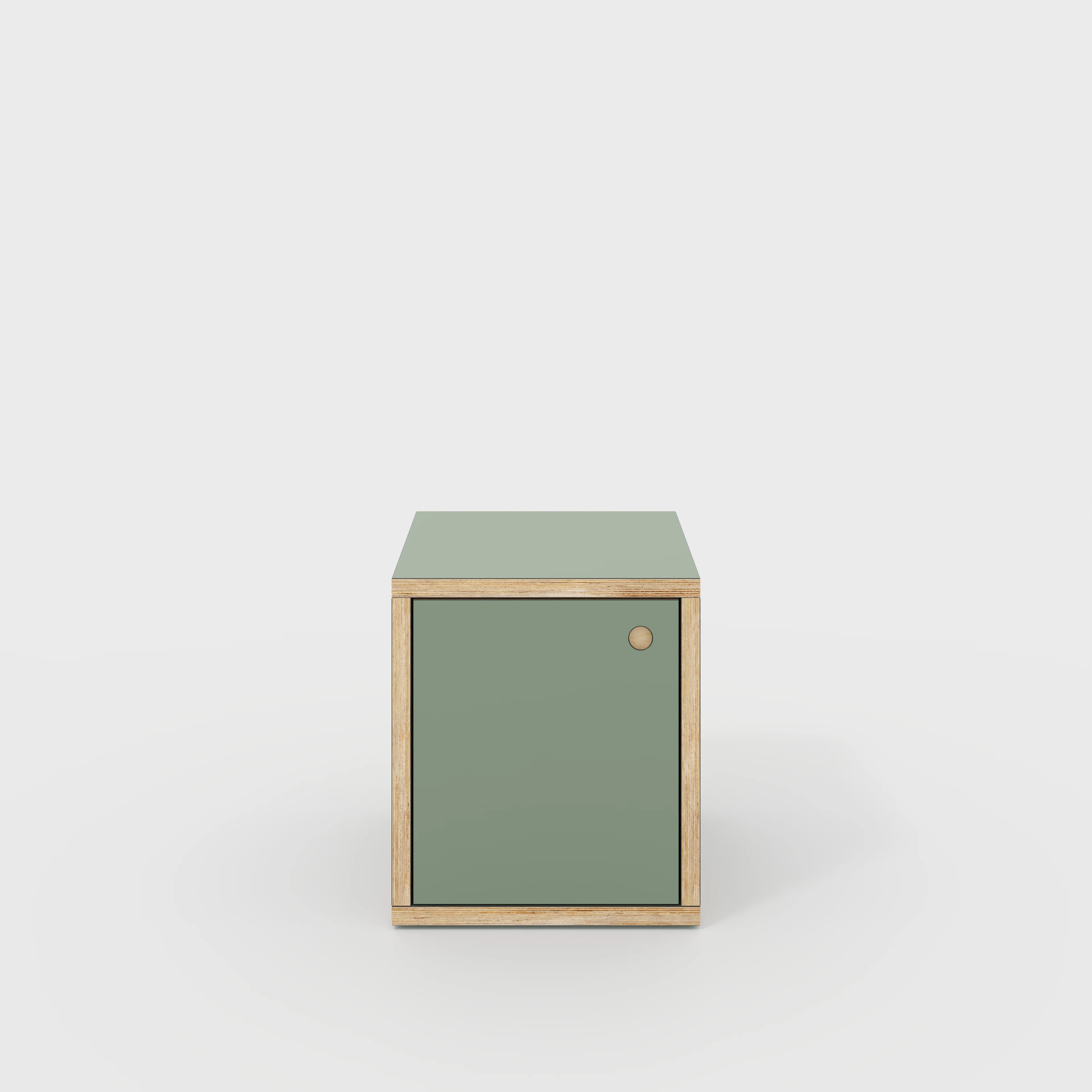 Plywood Storage with Doors - Formica Green Slate - 400(w) x 400(d) x 450(h)