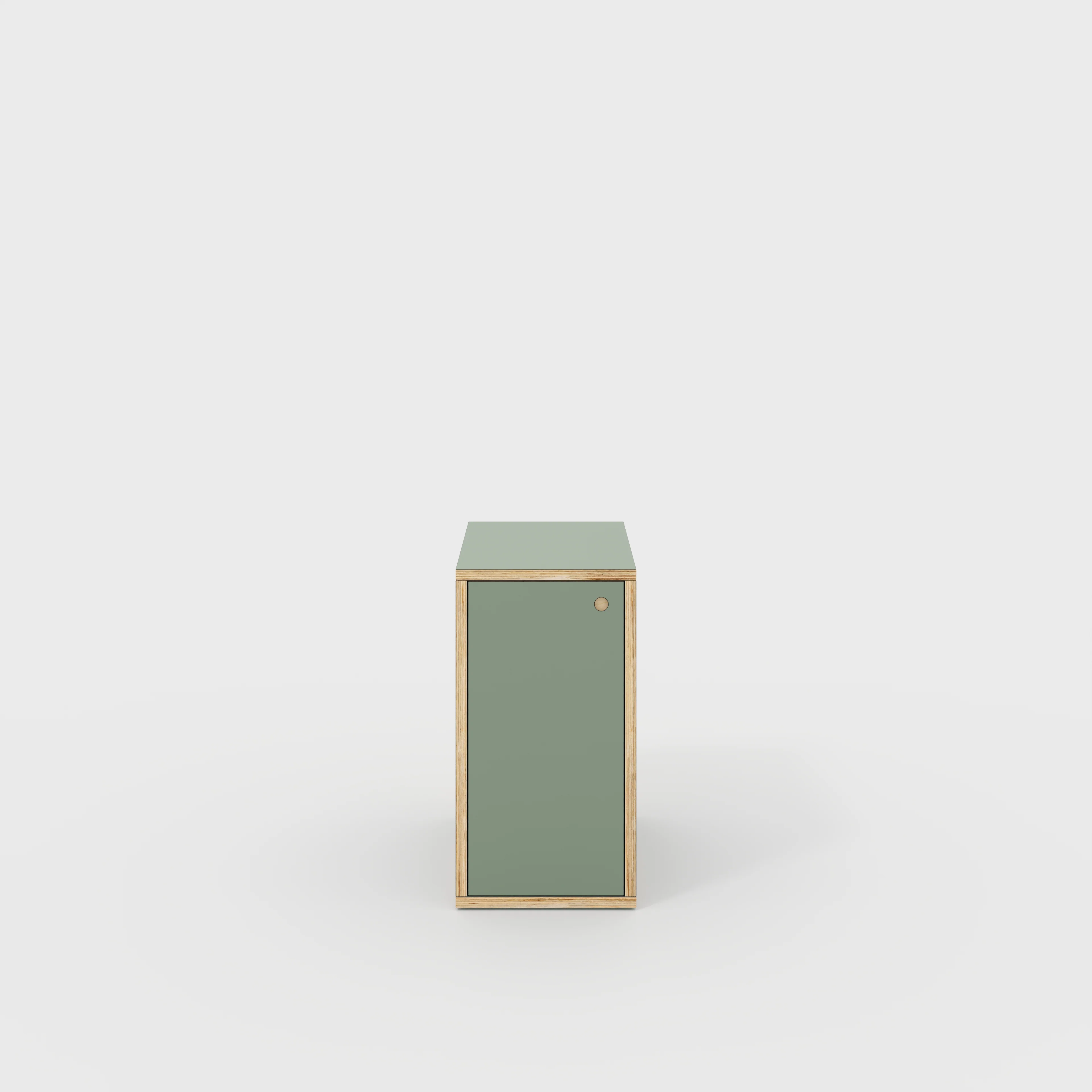 Plywood Storage with Doors - Formica Green Slate - 400(w) x 600(d) x 750(h)