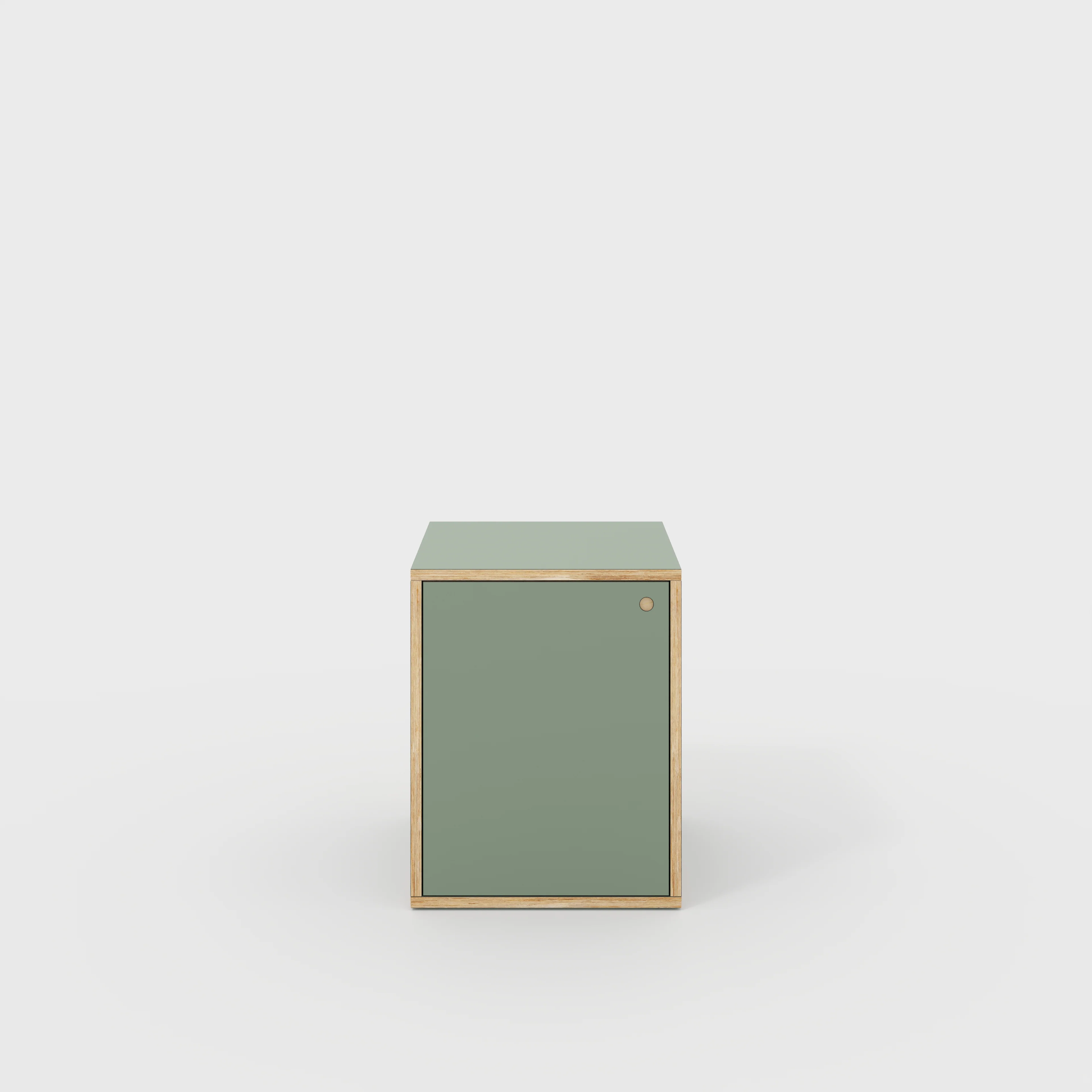Plywood Storage with Doors - Formica Green Slate - 600(w) x 600(d) x 750(h)