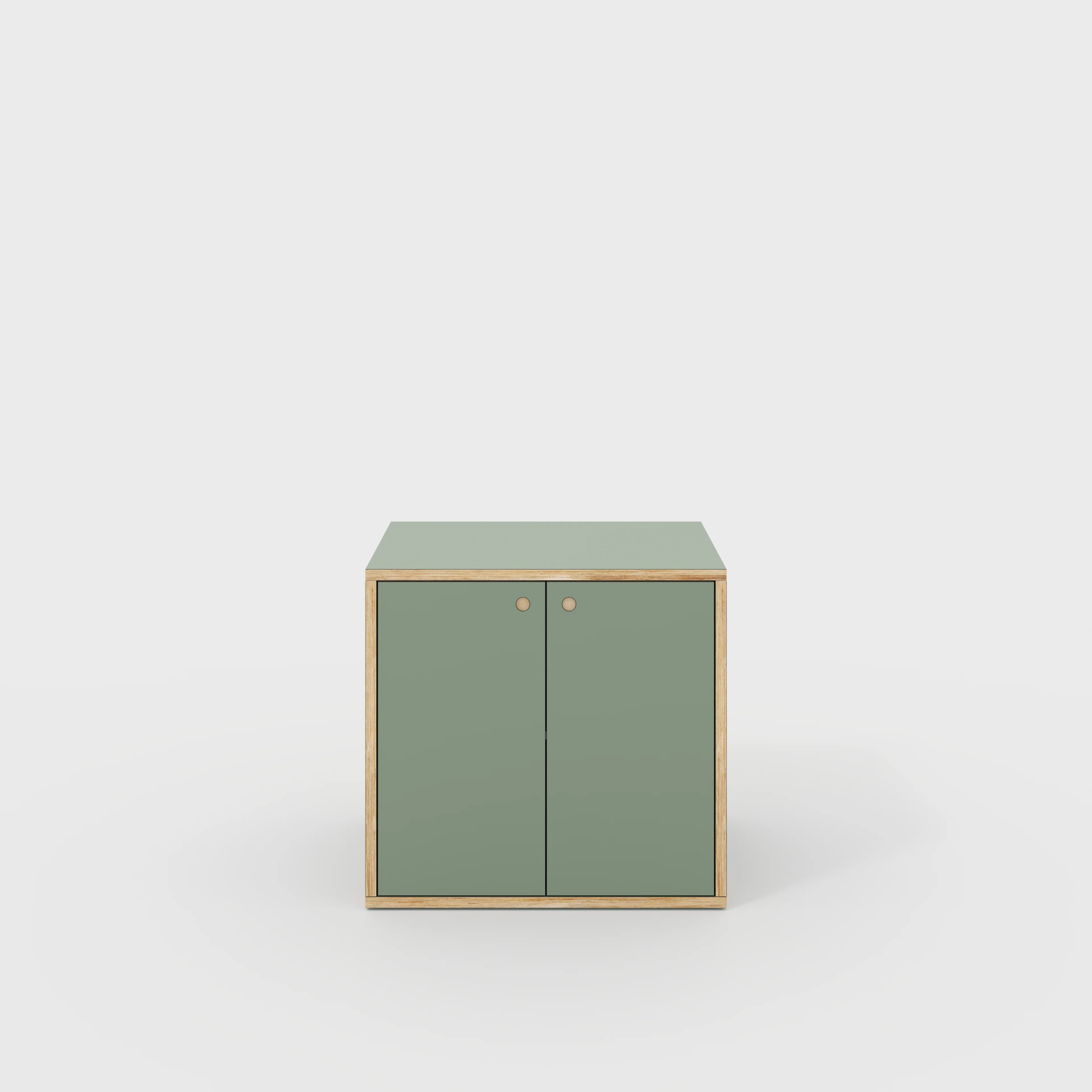 Plywood Storage with Doors - Formica Green Slate - 800(w) x 600(d) x 750(h)