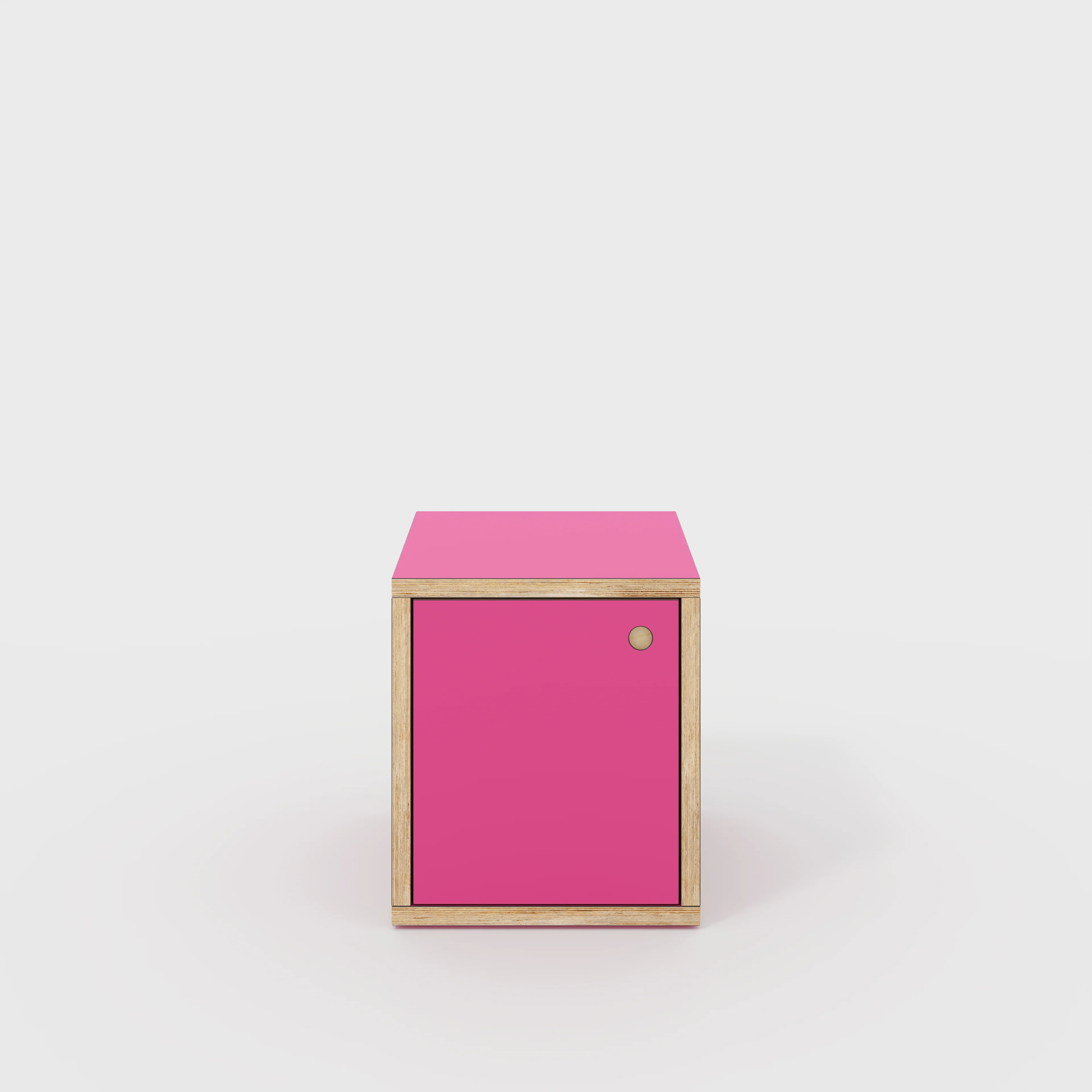 Plywood Storage with Doors - Formica Juicy Pink - 400(w) x 400(d) x 450(h)