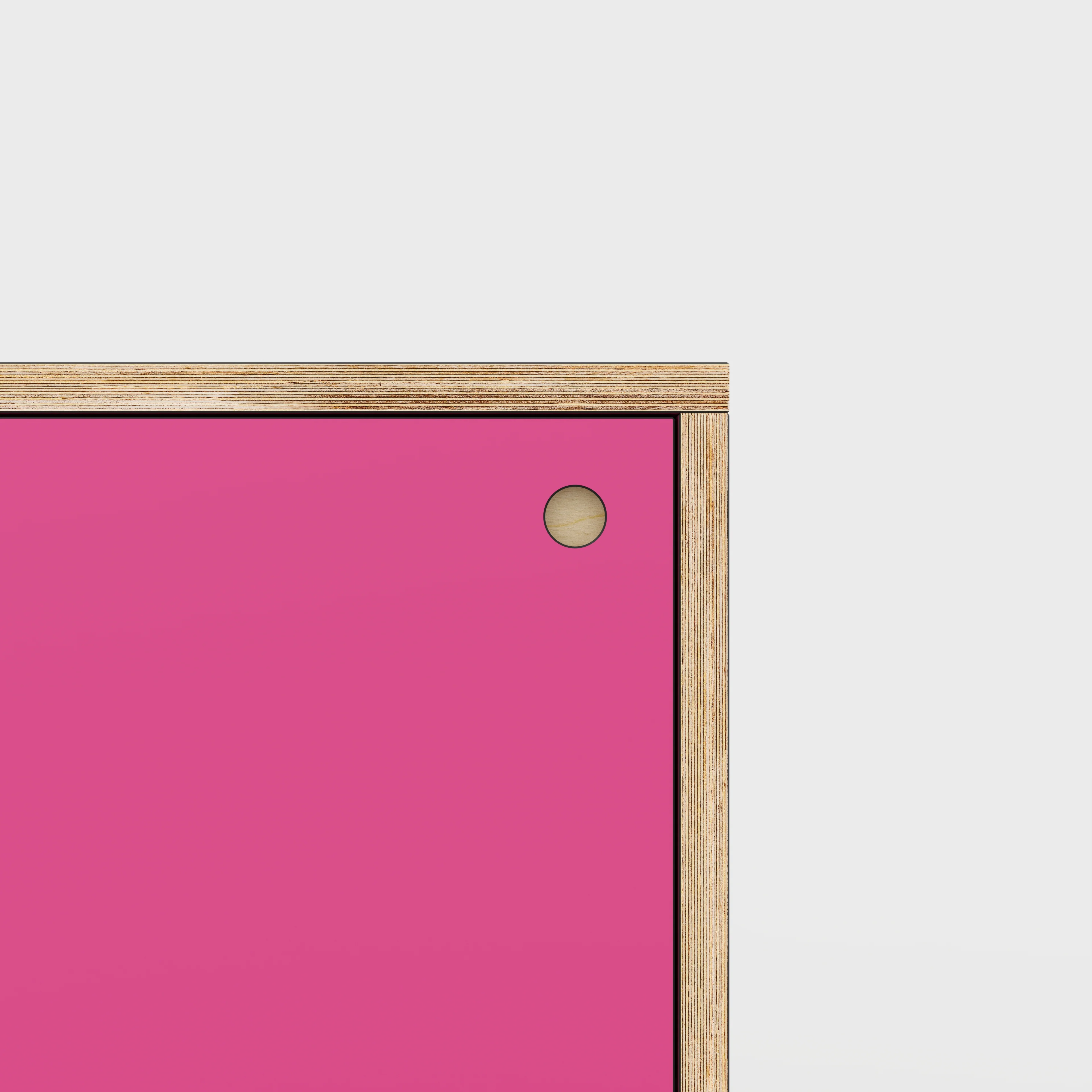Plywood Storage with Doors - Formica Juicy Pink - 400(w) x 400(d) x 450(h) - Image 3