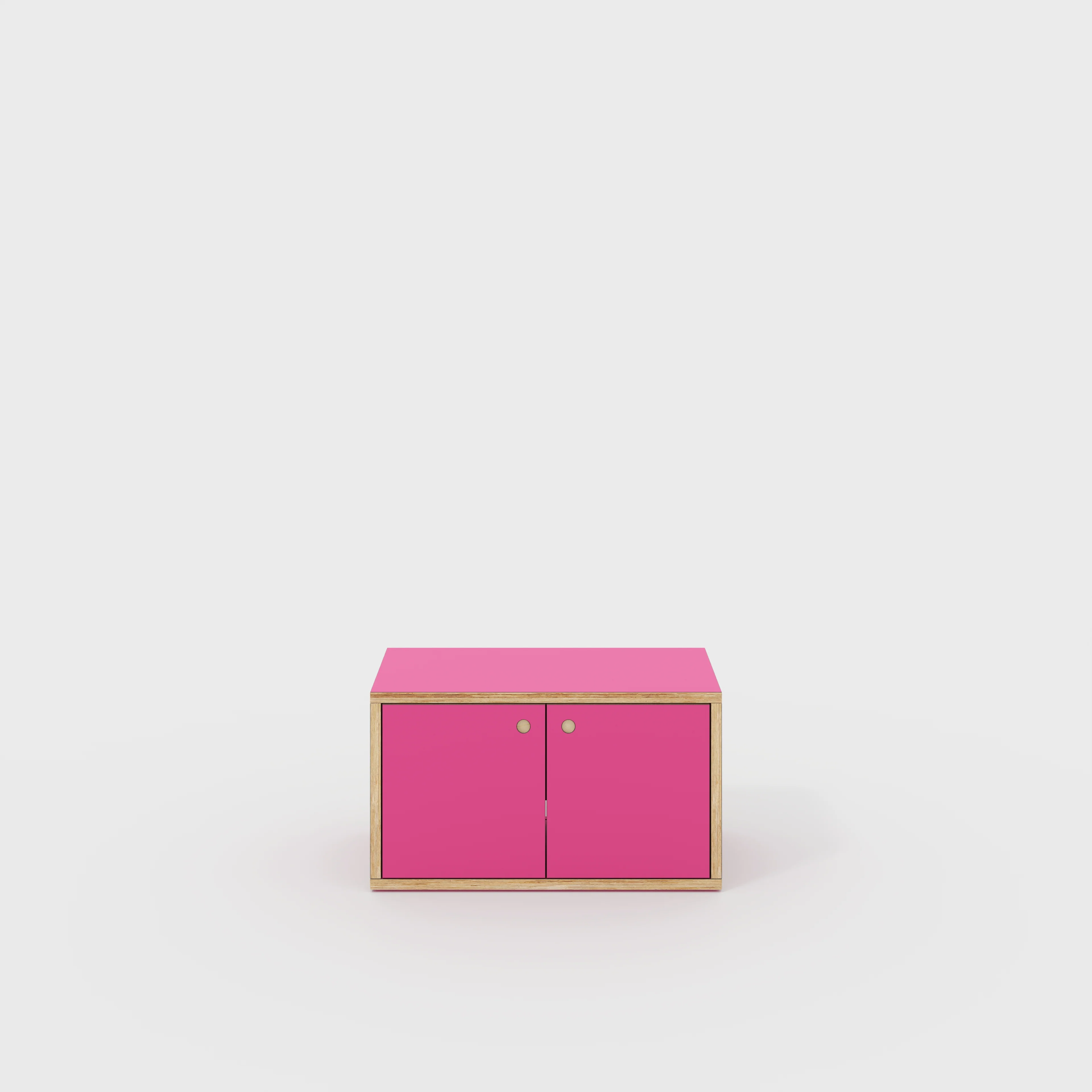 Plywood Storage with Doors - Formica Juicy Pink - 800(w) x 400(d) x 450(h)