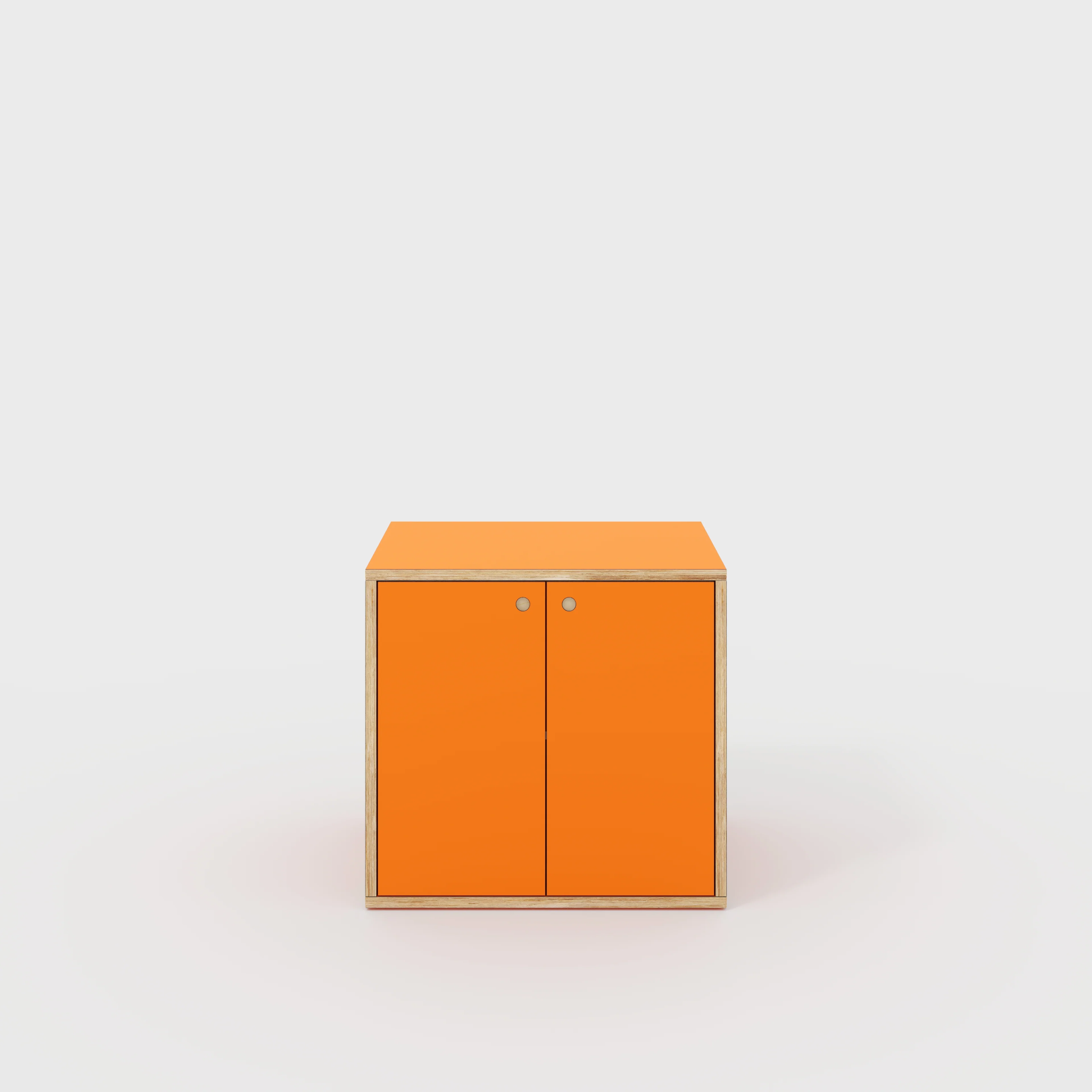 Plywood Storage with Doors - Formica Levante Orange - 800(w) x 600(d) x 750(h)