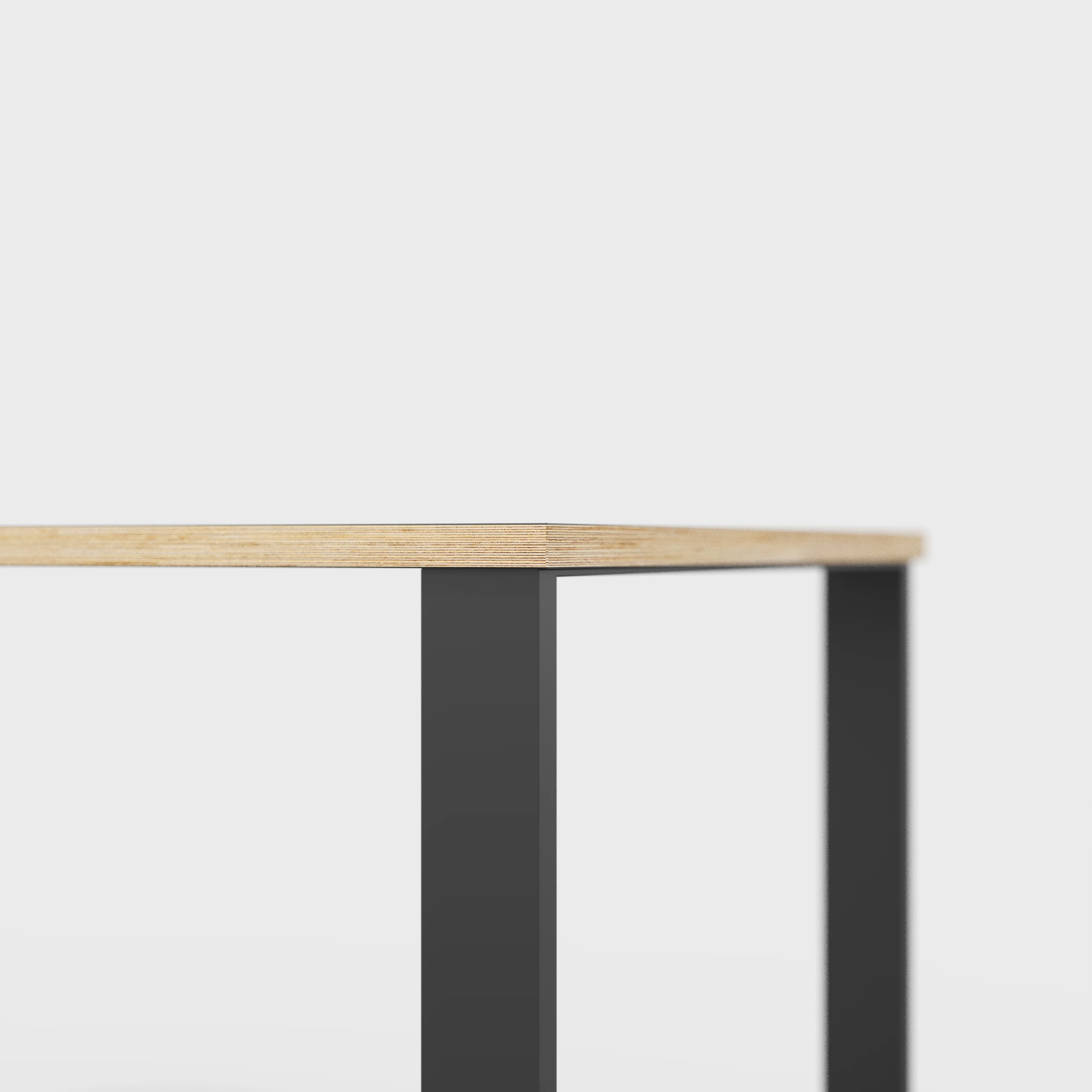 Plywood Table with Black Industrial Legs - Formica Juicy Pink - 1600(w) x 800(d) - Image 4