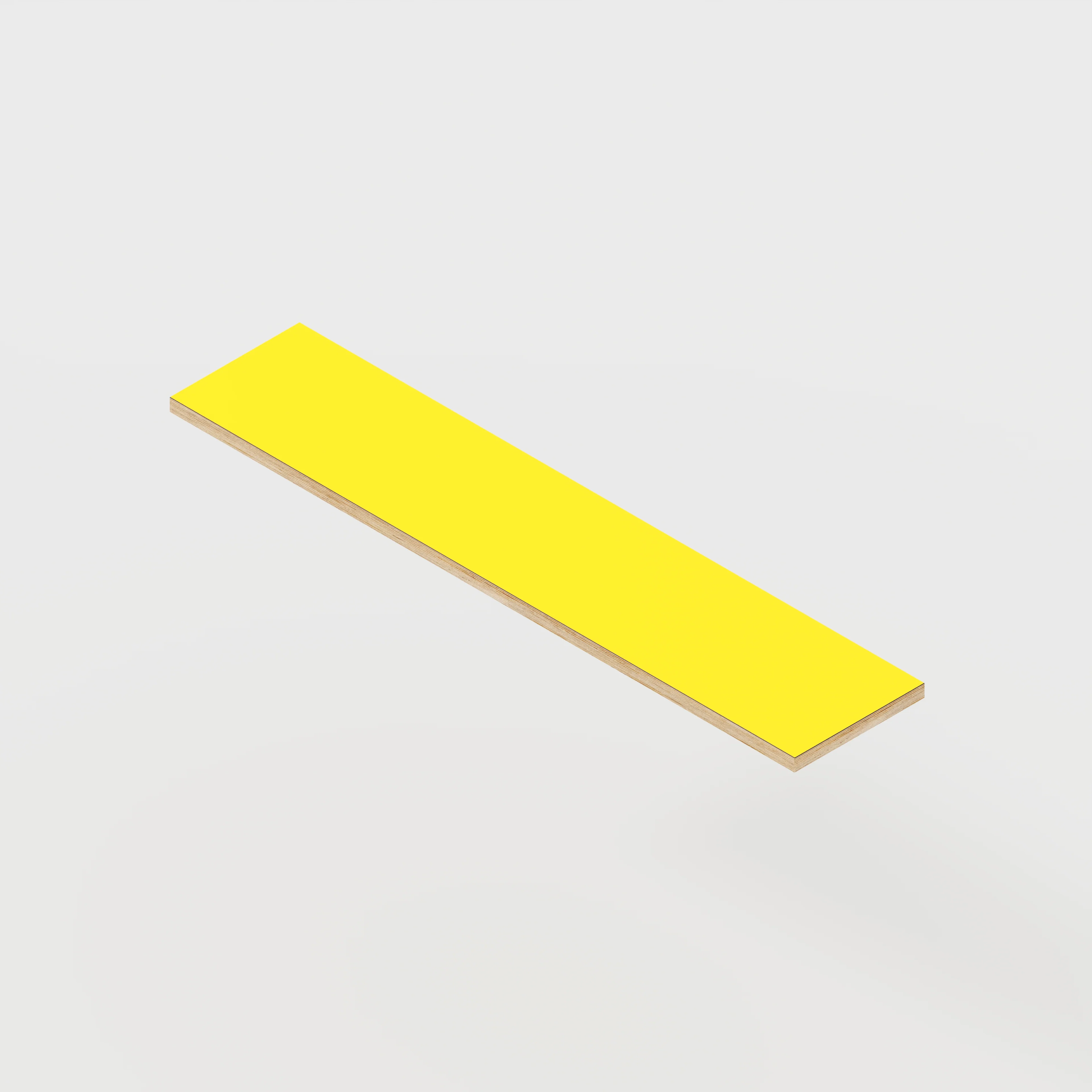 Plywood Shelf - Formica Chrome Yellow - 1200(w) x 250(d)
