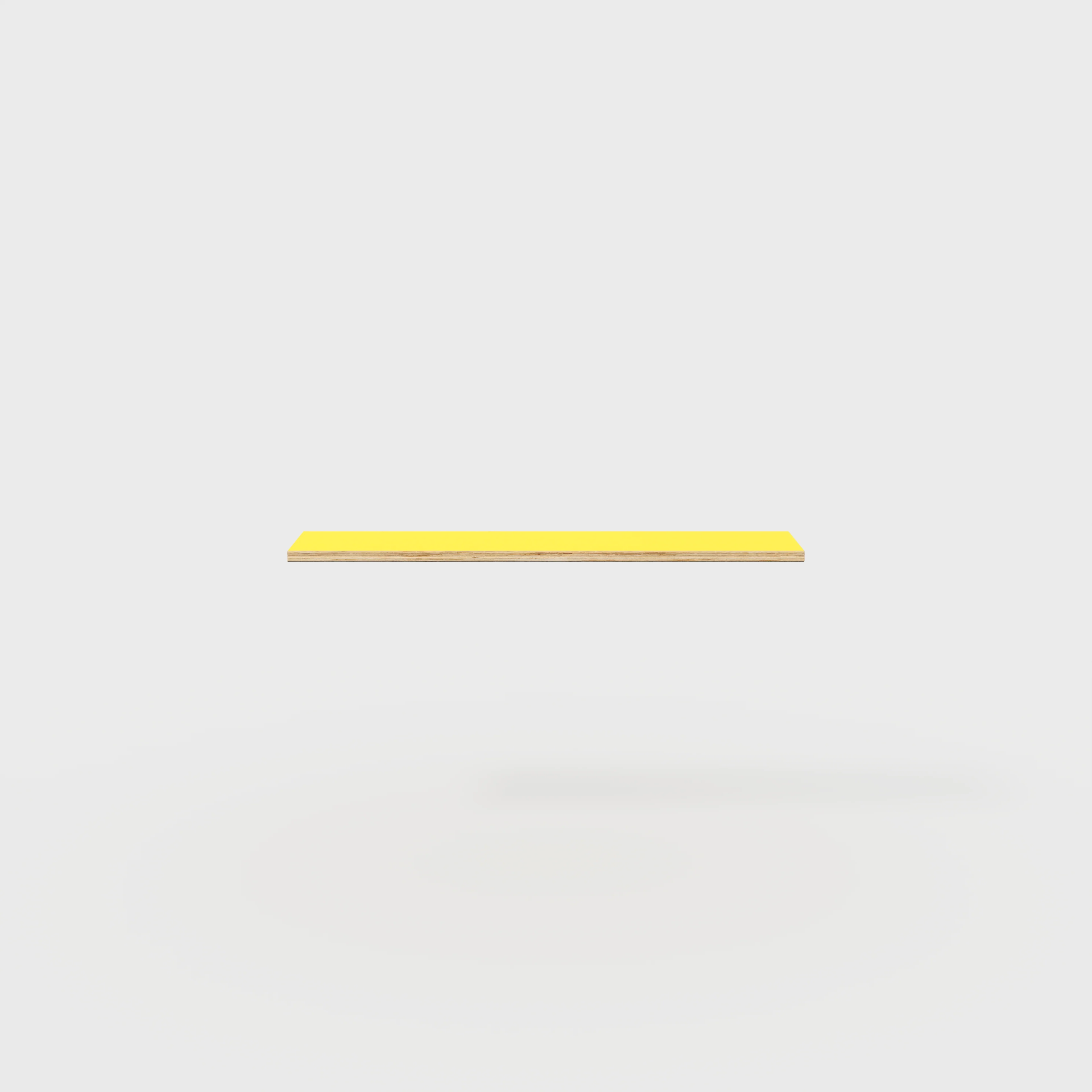 Plywood Shelf - Formica Chrome Yellow - 1200(w) x 250(d) - Image 2