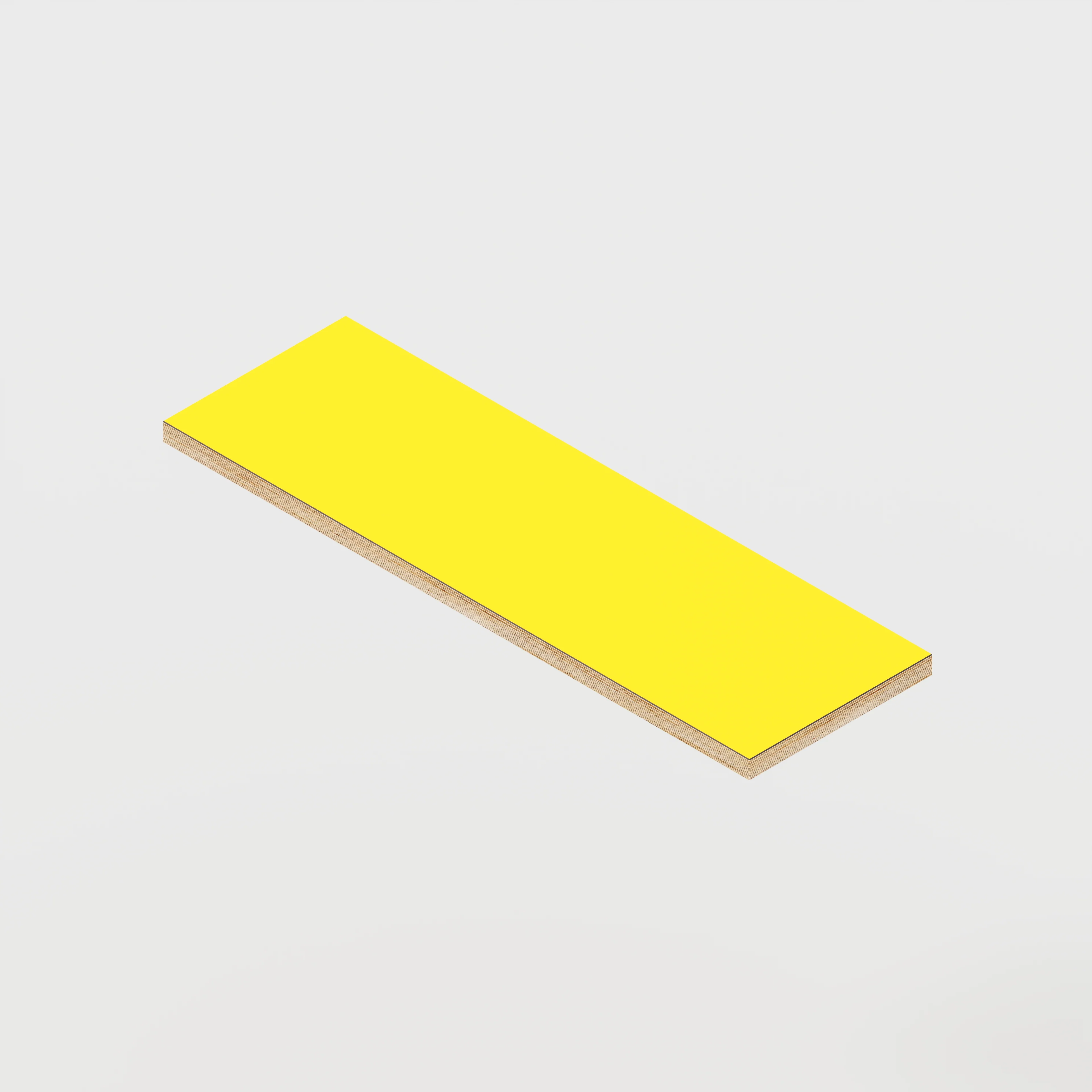 Plywood Shelf - Formica Chrome Yellow - 800(w) x 250(d)