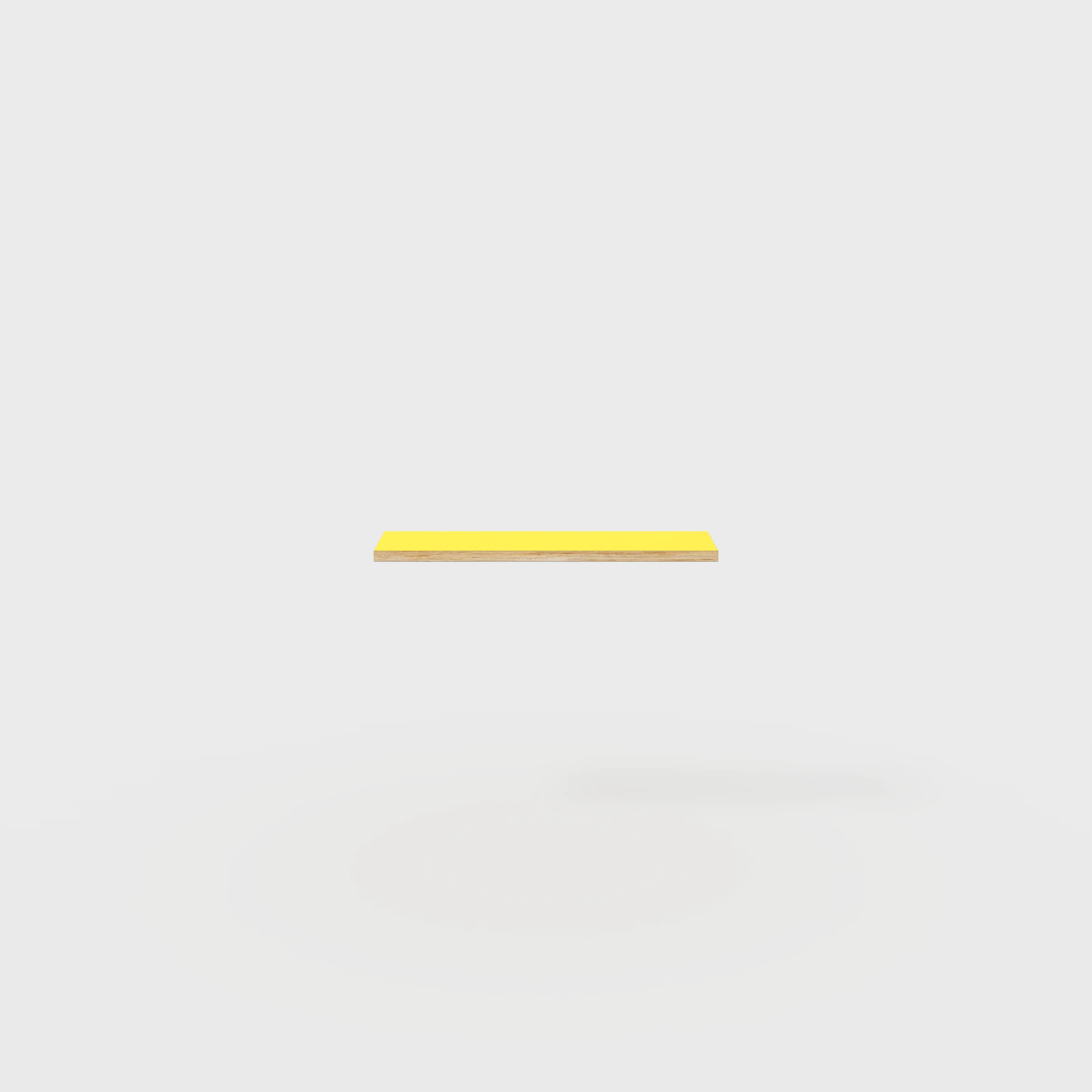 Plywood Shelf - Formica Chrome Yellow - 800(w) x 250(d) - Image 2