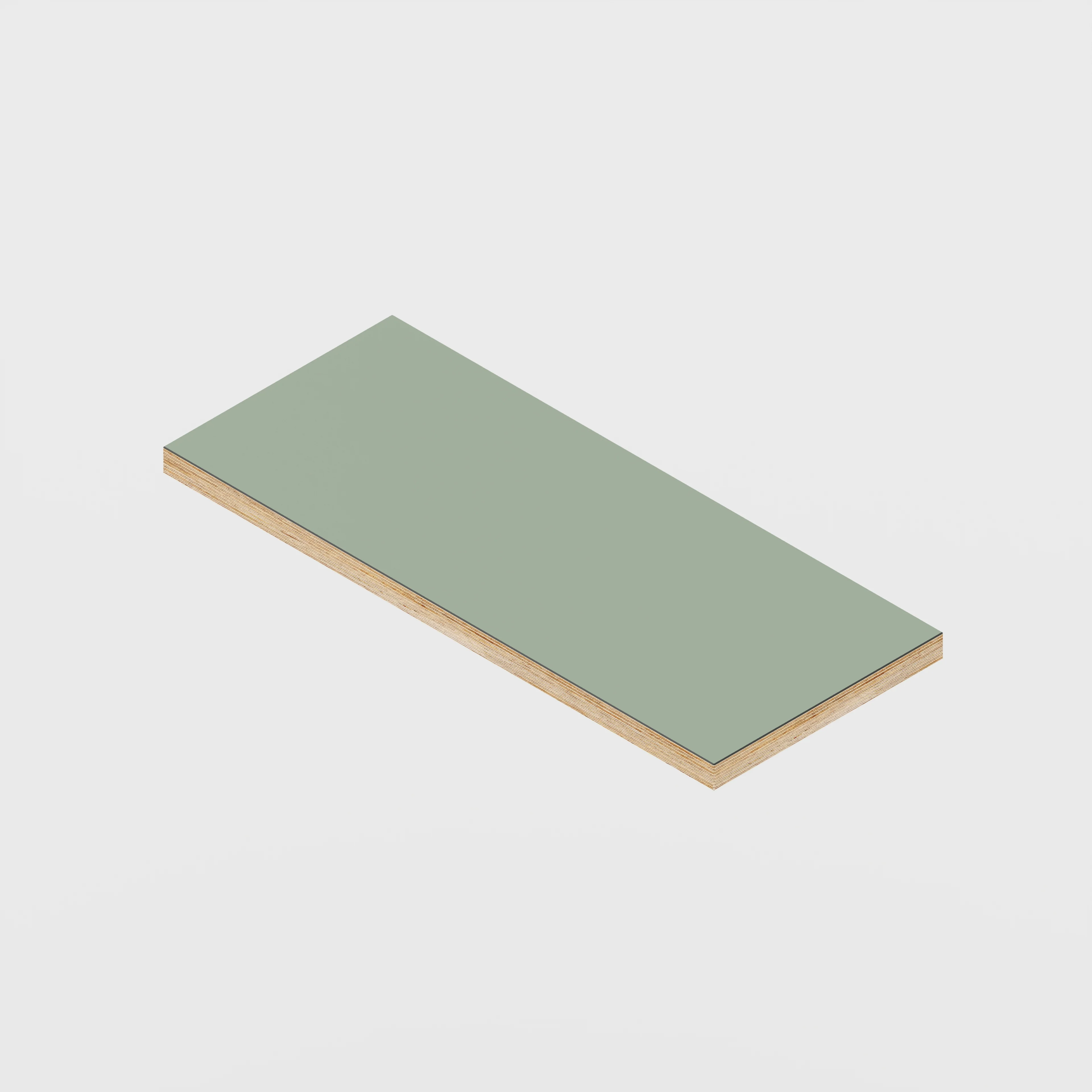 Plywood Shelf - Formica Green Slate - 600(w) x 250(d)