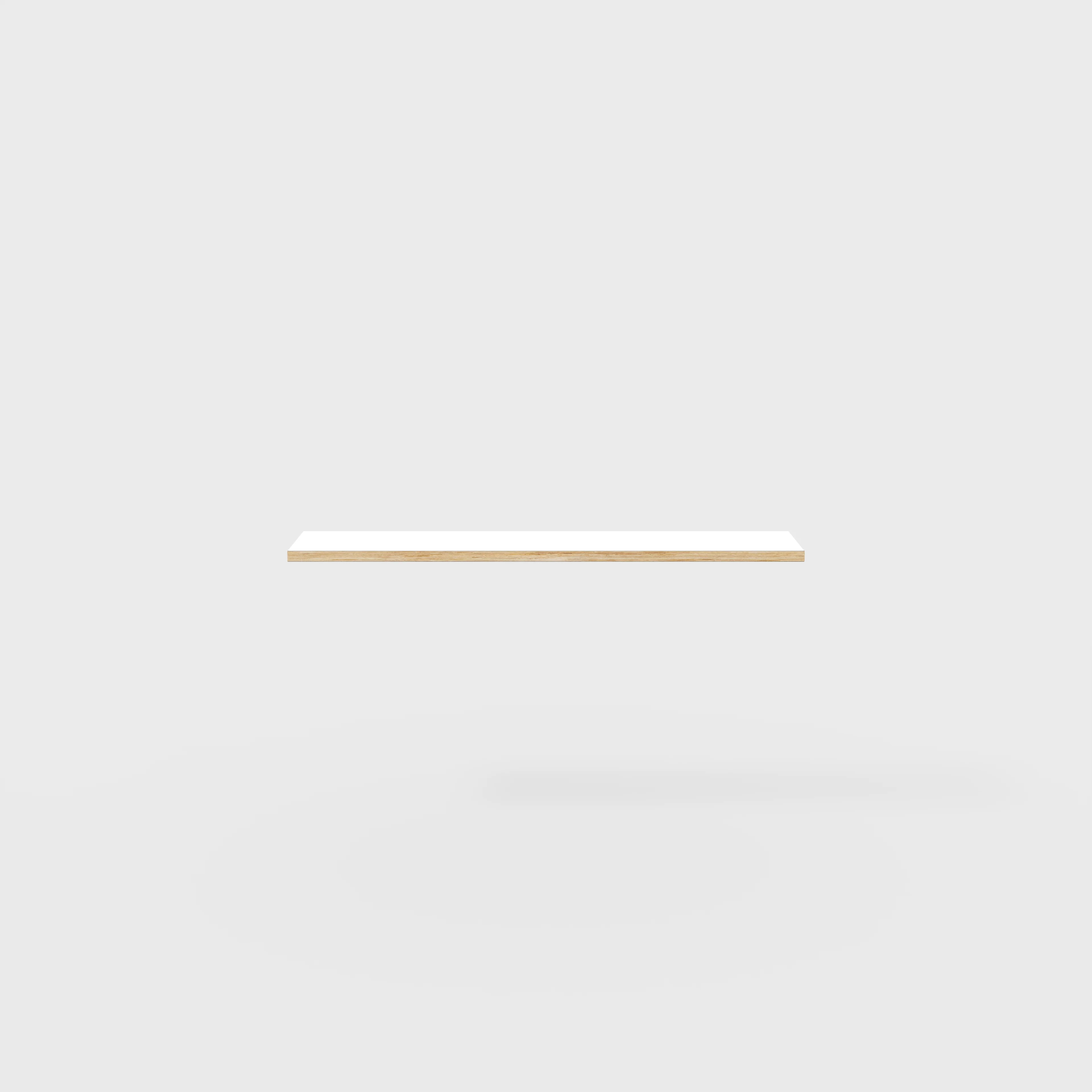 Plywood Shelf - Formica White - 1200(w) x 250(d) - Image 2