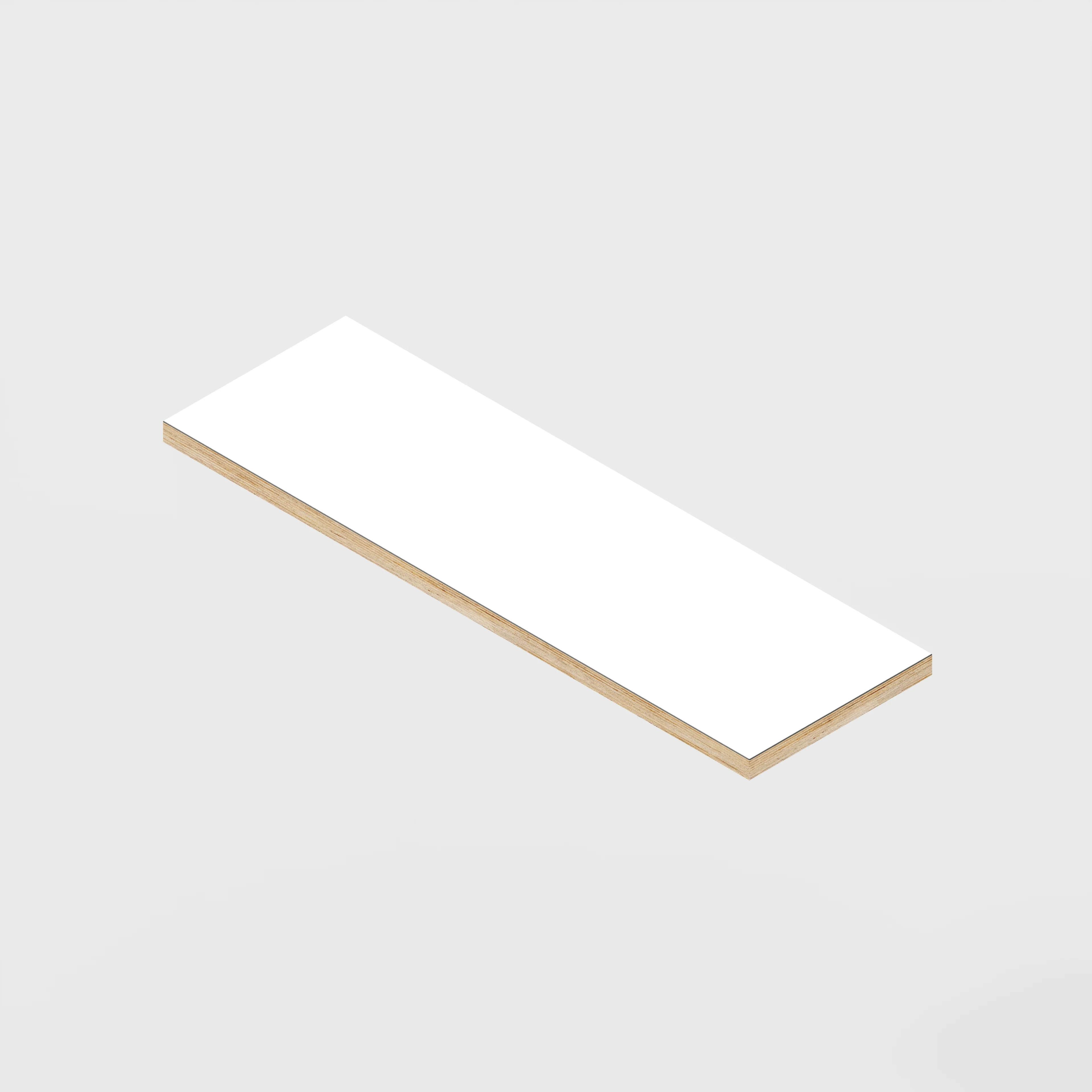 Plywood Shelf - Formica White - 800(w) x 250(d)